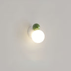 1-Light Round Globe Wall Sconce - Minimalist Iron Frame Wall Lights 5