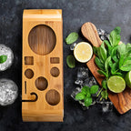 10-Piece Cocktail Shaker Set - Durable Stainless Steel & Bamboo Stand 4