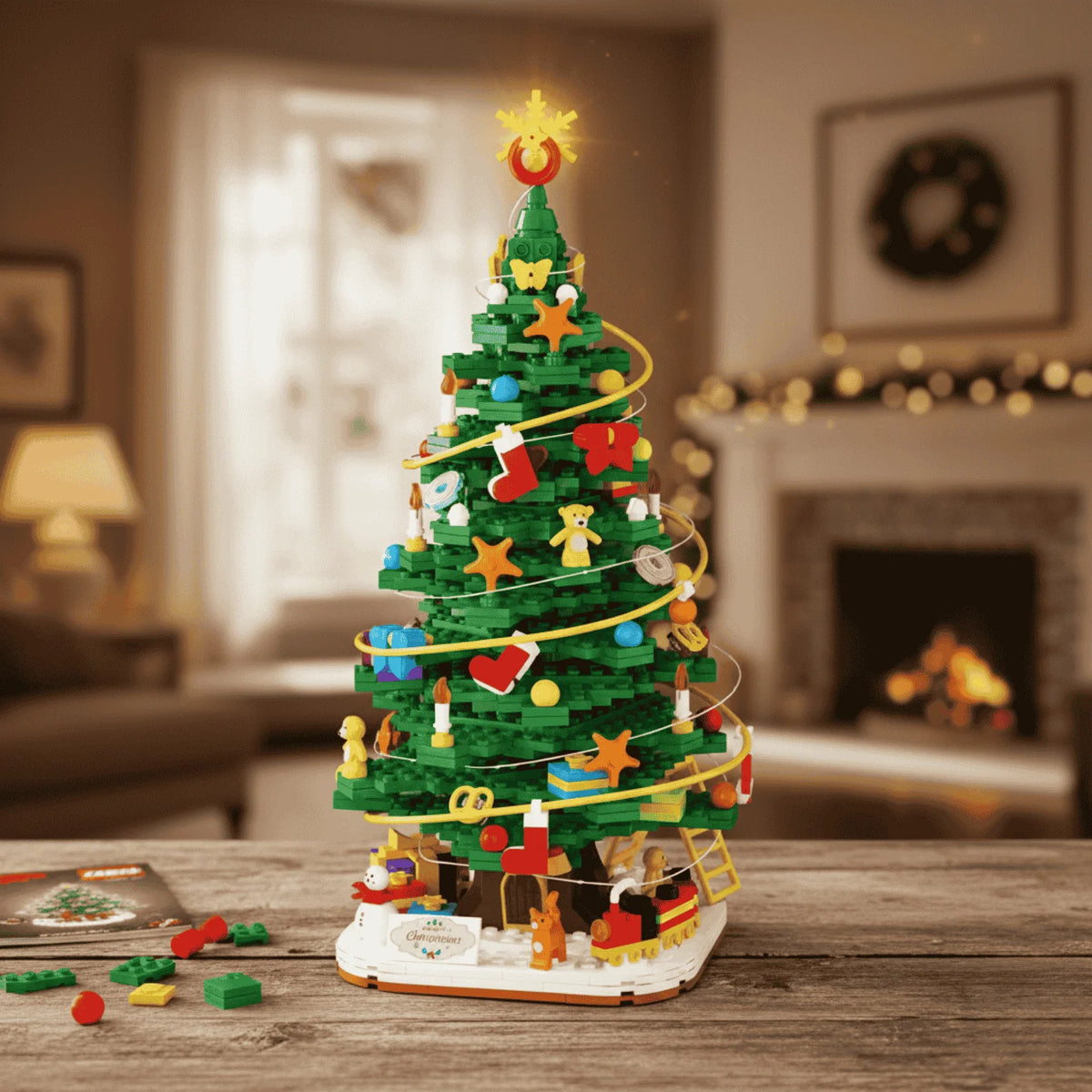 1102-Piece Christmas Advent Calendar Building Block Set with 24 Numbered Boxes for Holiday Countdown 0