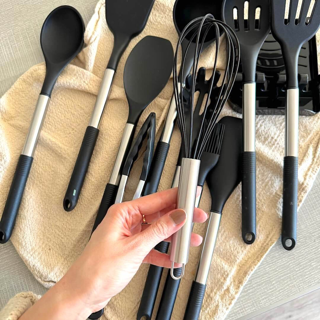 12-Piece Silicone Kitchen Utensil Set - Heat-Resistant Cooking Tools 2