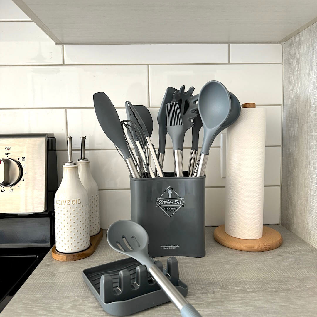 12-Piece Silicone Kitchen Utensil Set - Heat-Resistant Cooking Tools 3