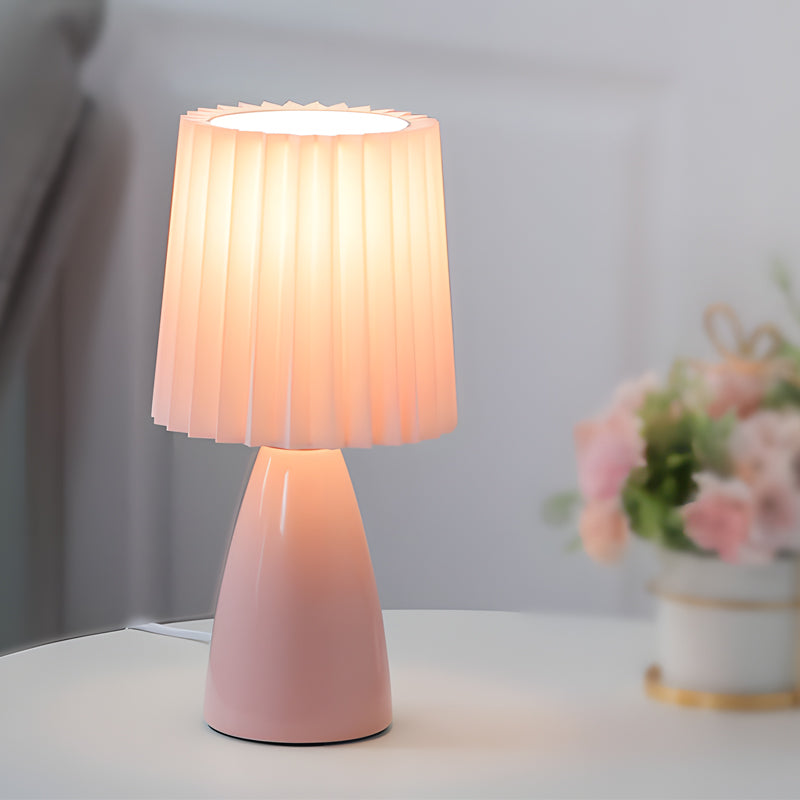12 Inch Table Lamp - Dimmable USB Light with Modern Glass Base 9