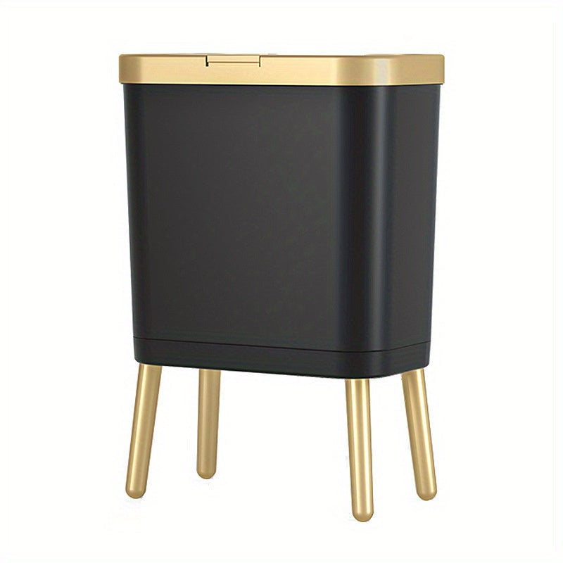 15L Modern Kitchen Trash Can with Odour-Sealing Lid and Elevated Legs – Sleek Waste Bin for Bathroom and Home Decor 6