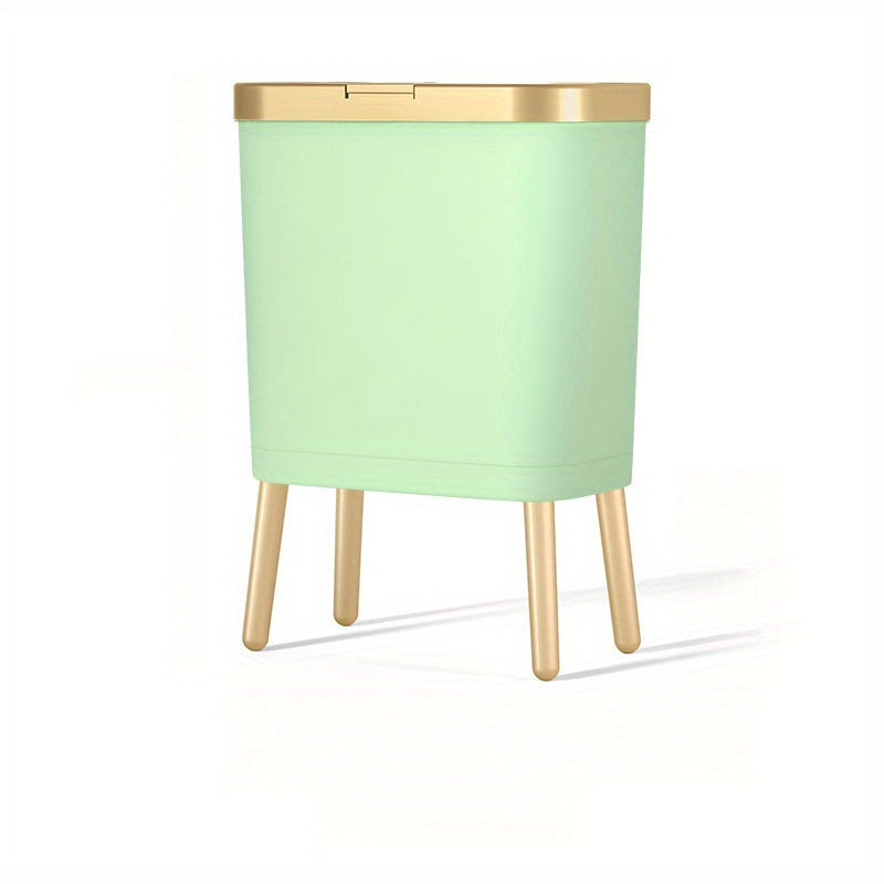 15L Modern Kitchen Trash Can with Odour-Sealing Lid and Elevated Legs – Sleek Waste Bin for Bathroom and Home Decor 8