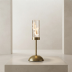 Table Lamp Rechargeable Iron Acrylic Floral Design Dimmable LED