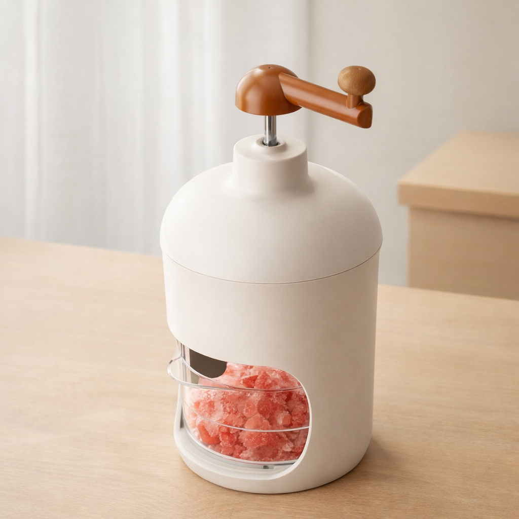 Ice Crusher Manual Hand Crank ABS Stainless Steel 14x14x24 cm 1