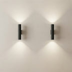 2 Light Wall Sconce Aluminum Integrated LED Hardwired Indoor Light 1