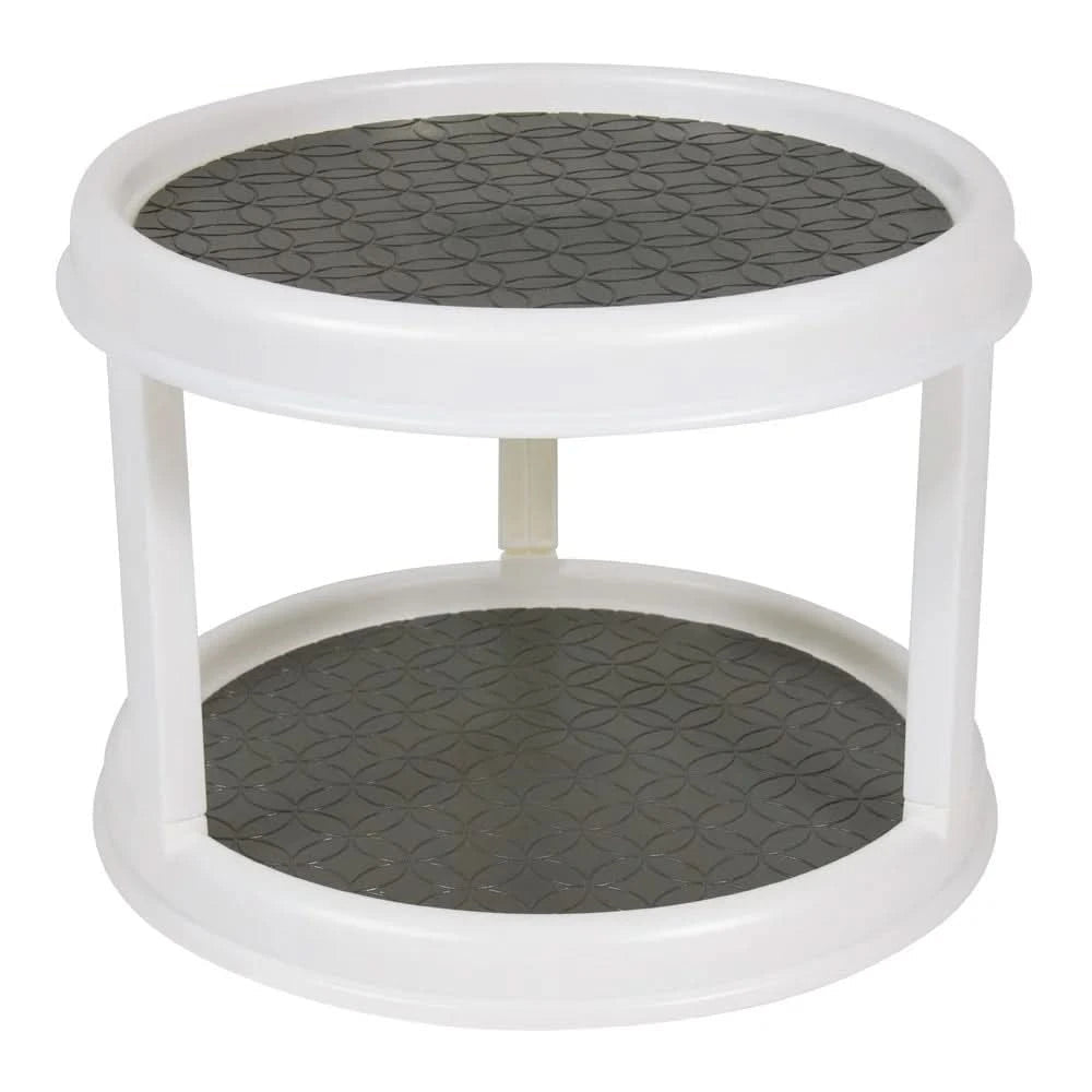 2 Tier Rotating Spice Rack Organizer - Space-Saving 360° Access 3