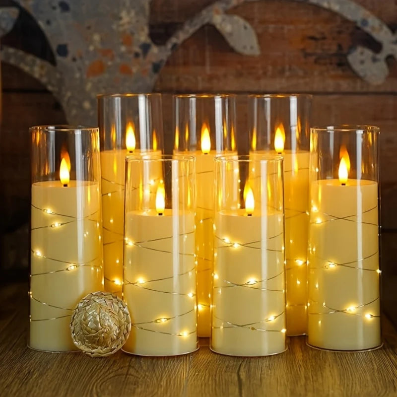 3-Piece Flameless LED Candles with Remote - Adjustable Brightness & Timer 2