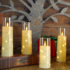 3-Piece Flameless LED Candles with Remote - Adjustable Brightness & Timer 3