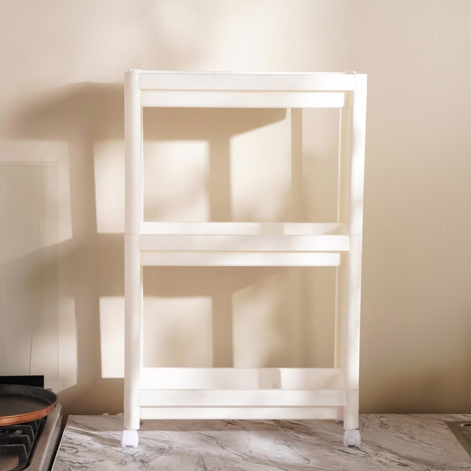 3-Tier Narrow Kitchen Storage Rack - Space-Saving Spice Rack Organizer 3