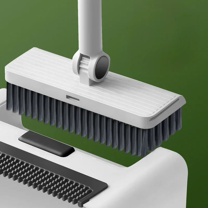 3-in-1 Broom and Dustpan Set with Ergonomic Handle and Hair Repellent Broom for Efficient Household Cleaning 5