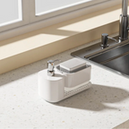 3-in-1 Soap Dispenser - Elegant Design with Organized Storage for Kitchen 7