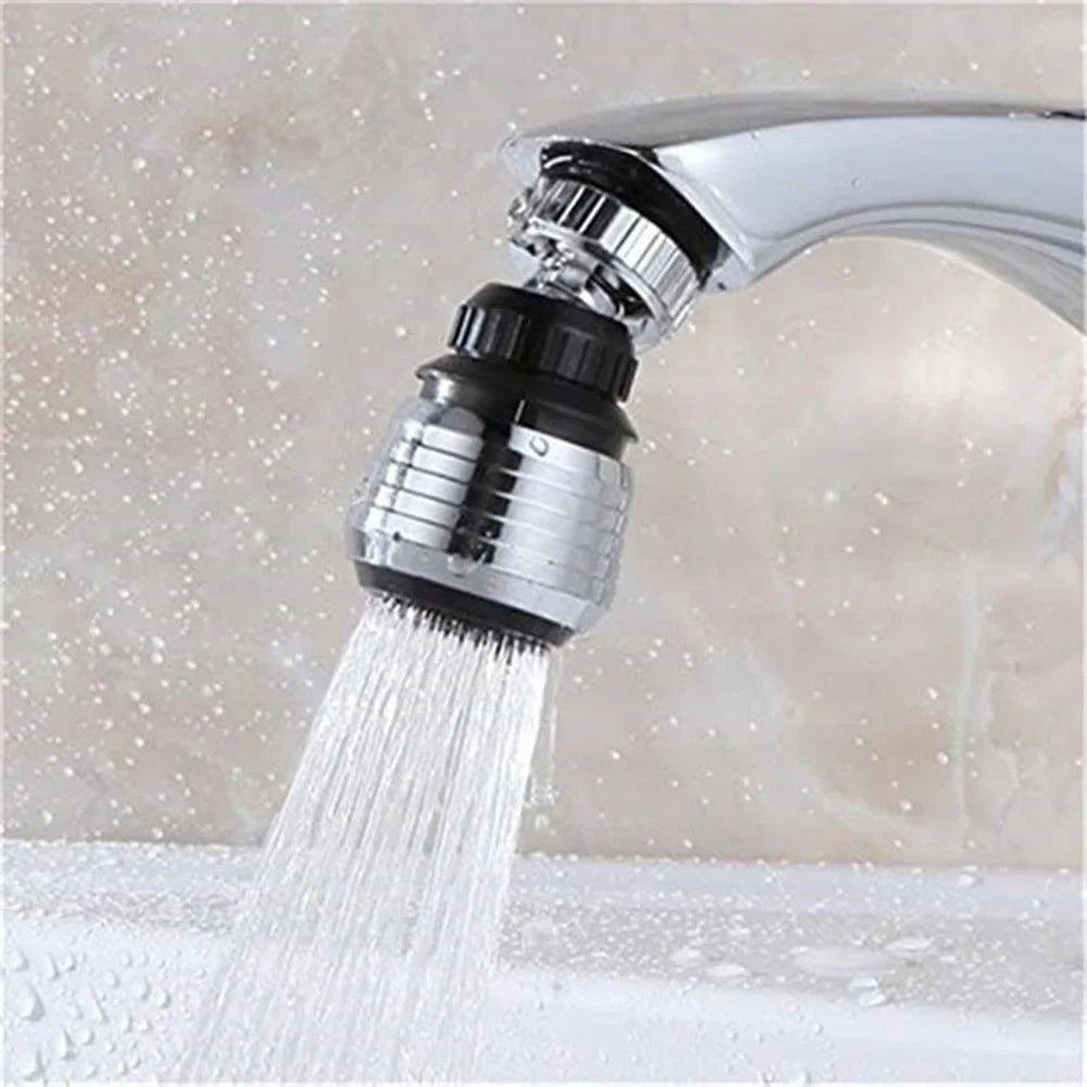 360 Degree Swivel Kitchen Faucet Aerator with Dual Spray Modes, Chrome Plated, 3 Pack 1