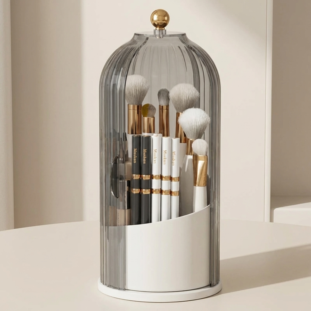 Makeup Organizer 360 Degree Rotating Acrylic 27 cm – Avelia Living