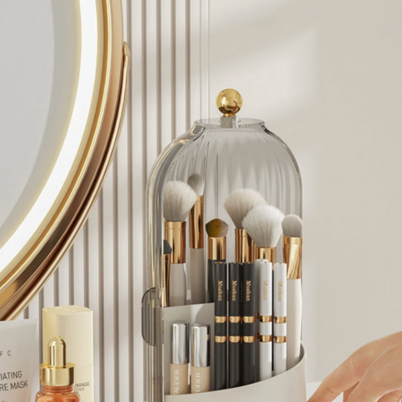 Makeup Organizer 360 Degree Rotating Acrylic 27 cm – Avelia Living