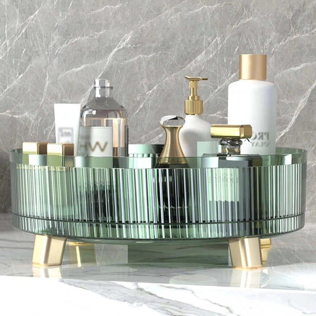 360° Rotating Makeup Organizer - Space-Saving, Durable & Clear Design 2
