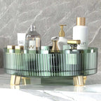 360° Rotating Makeup Organizer - Space-Saving, Durable & Clear Design 2