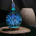 3D Effect Essential Oil Diffuser - Calming Galaxy Light & Aromatherapy Mist 0