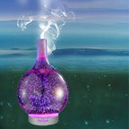 3D Effect Essential Oil Diffuser - Calming Galaxy Light & Aromatherapy Mist 2