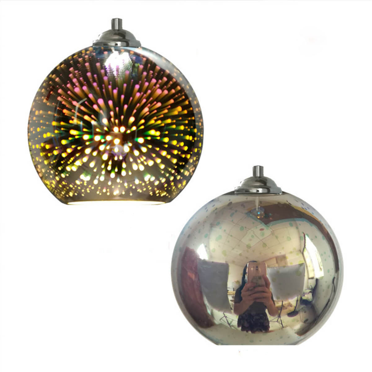 3D Fireworks Glass Pendant Light - Adjustable Hanging Lights for Atmosphere 7