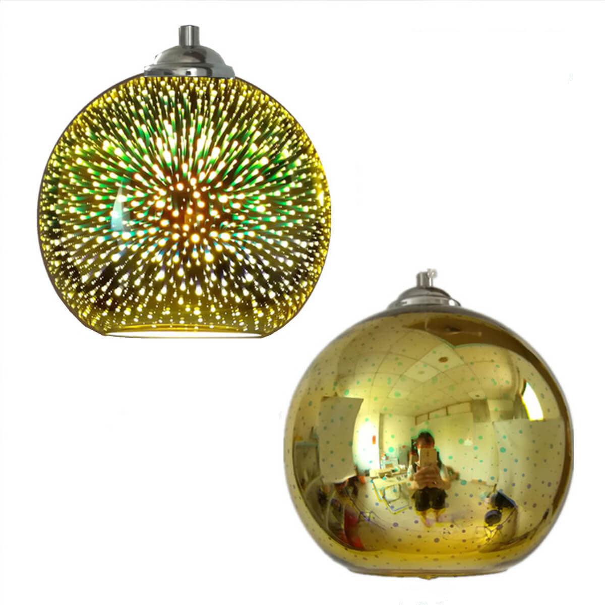 3D Fireworks Glass Pendant Light - Adjustable Hanging Lights for Atmosphere 8