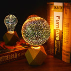 3D Fireworks LED Bulb - Colorful Vintage Decorative Lighting Effect 1
