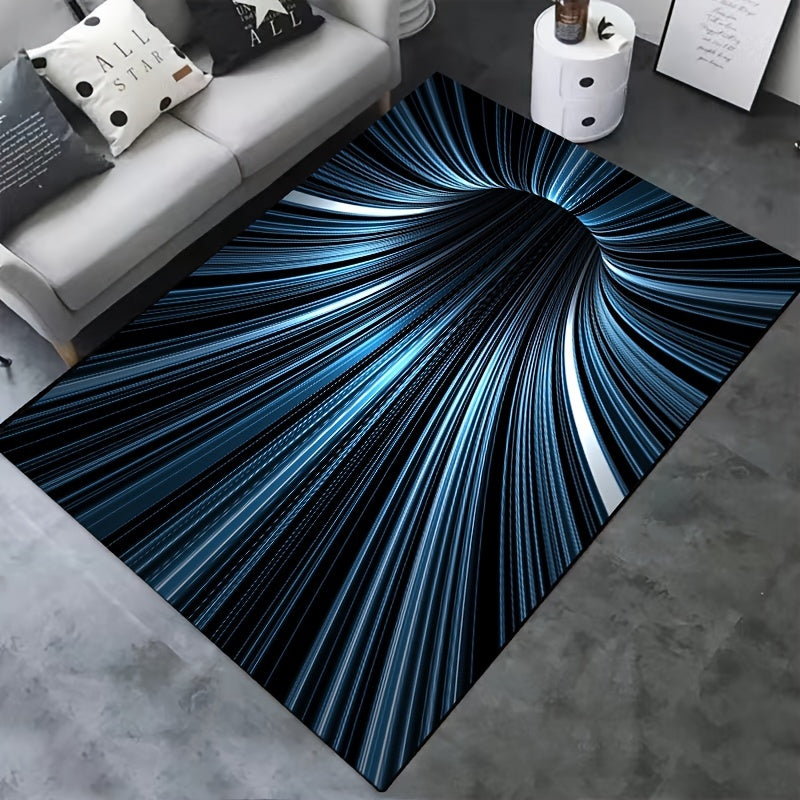 3D Illusion Area Rug – Soft Plush Living Room Rug with Optical Depth Effect for Gaming and Creative Spaces 5