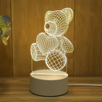 3D LED Night Lamp - Multi-Color Illumination for Bedroom Ambiance 1