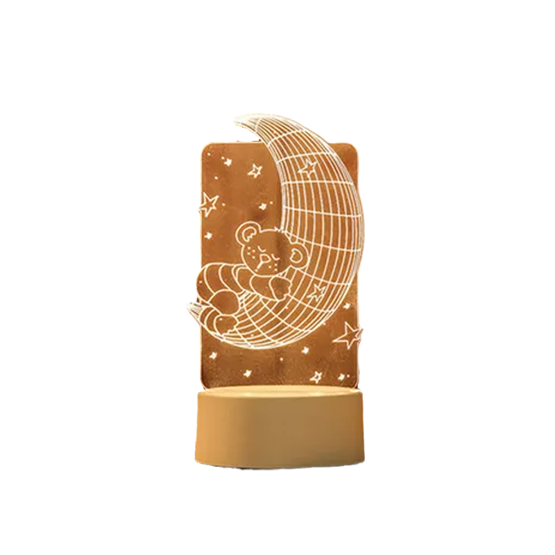 3D LED Night Lamp - Multi-Color Illumination for Bedroom Ambiance 10