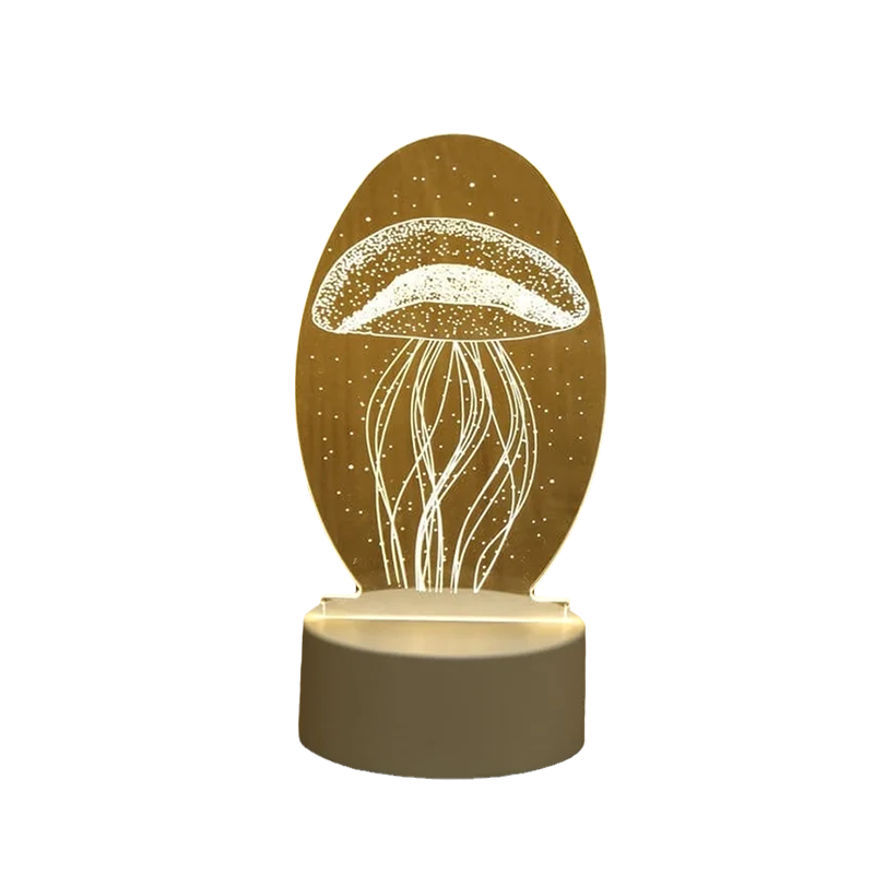 3D LED Night Lamp - Multi-Color Illumination for Bedroom Ambiance 12