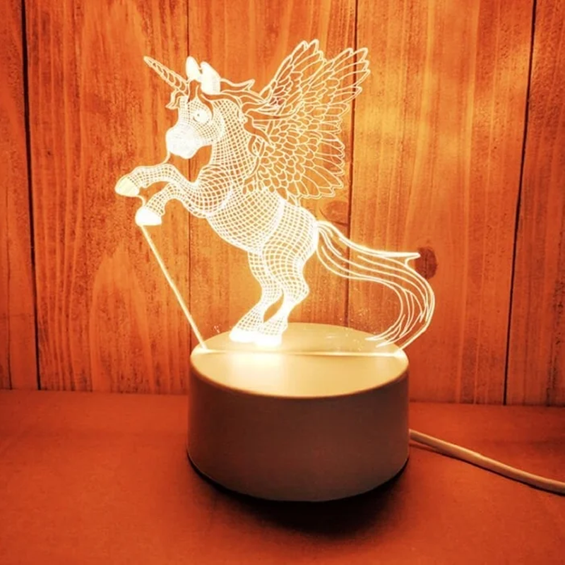 3D LED Night Lamp - Multi-Color Illumination for Bedroom Ambiance 4