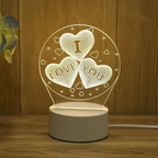 3D LED Night Lamp - Multi-Color Illumination for Bedroom Ambiance 5