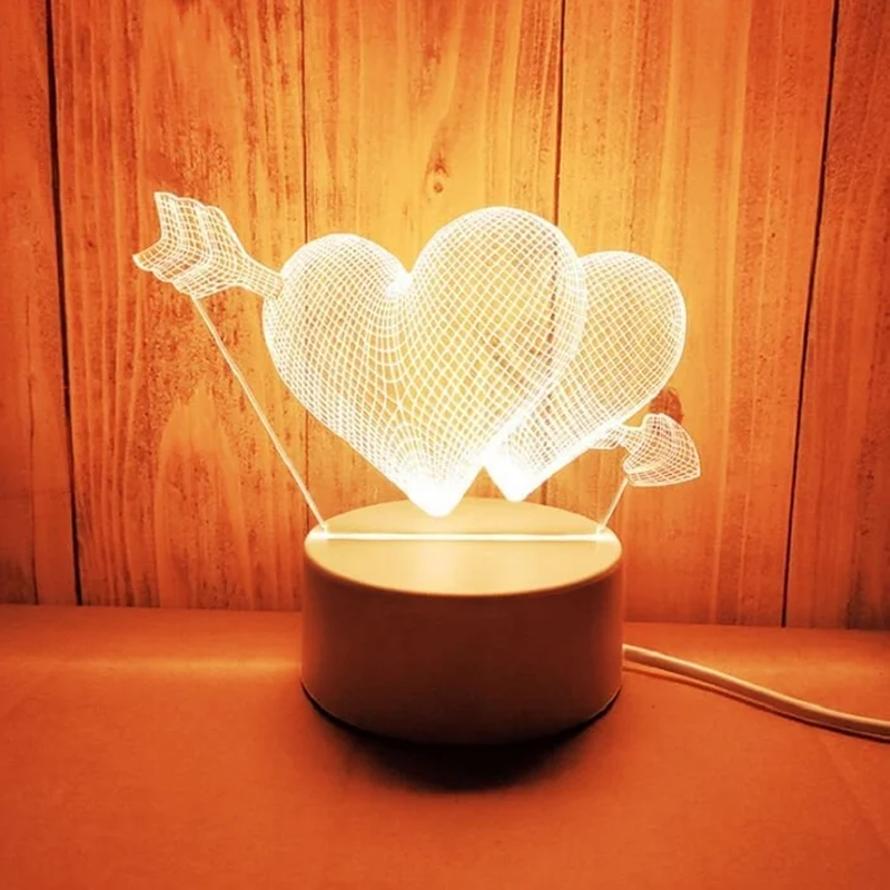 3D LED Night Lamp - Multi-Color Illumination for Bedroom Ambiance 6