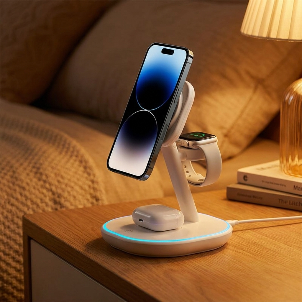 3 In 1 Wireless Charging Station - Fast MagSafe Charger for iPhone, Watch & AirPods 7