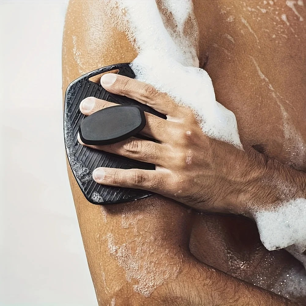 4-Piece Silicone Bathroom Brush Set for Easy and  Hygienic Cleaning 3