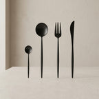 4 Piece Cutlery Set 304 Stainless Steel Brushed Matte Finish 1