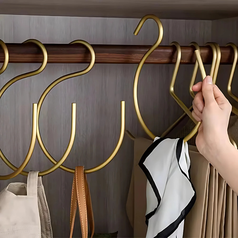 5-Piece S-Hook Hanger Organisers - Durable Metal Hooks for Versatile Use 1