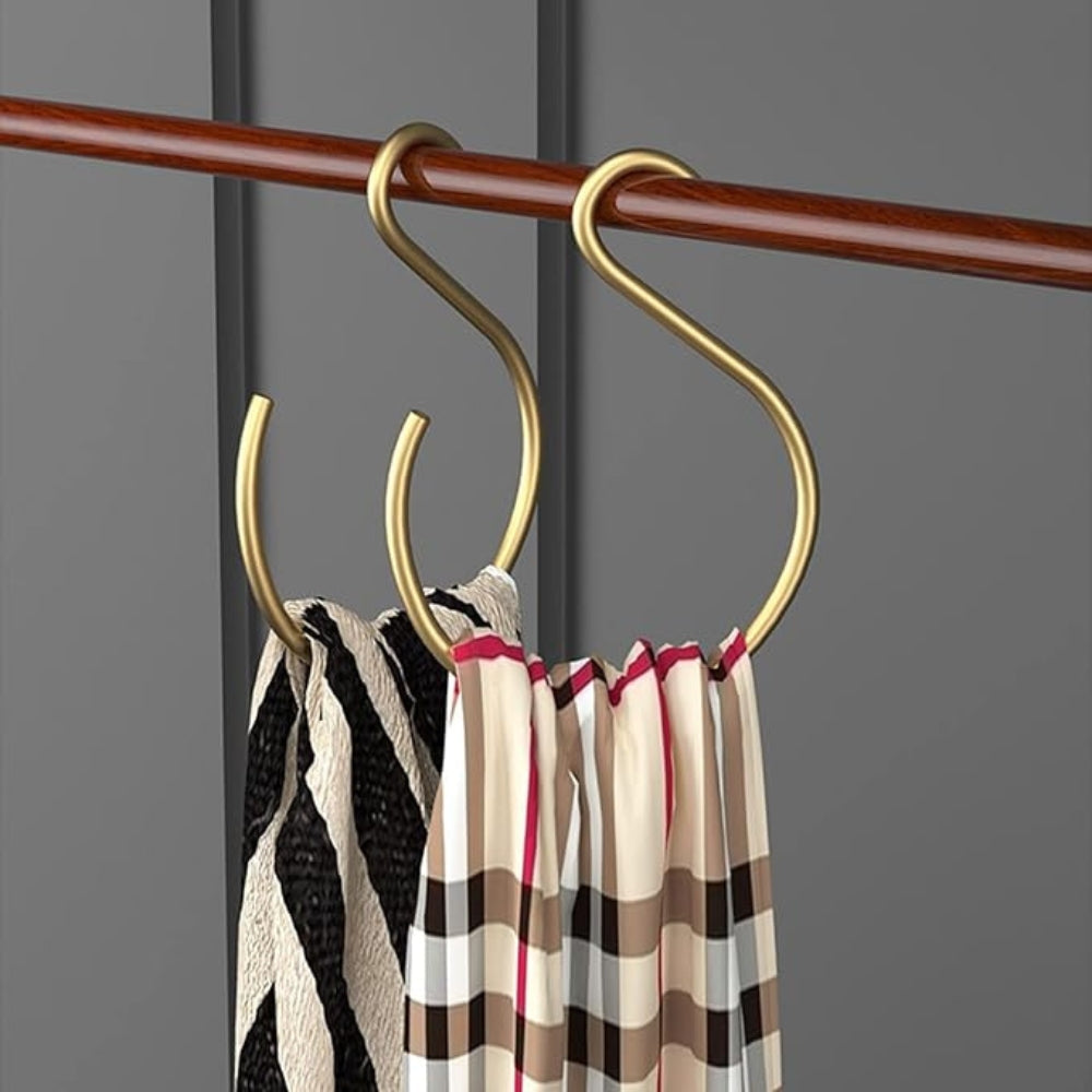 5-Piece S-Hook Hanger Organisers - Durable Metal Hooks for Versatile Use 3