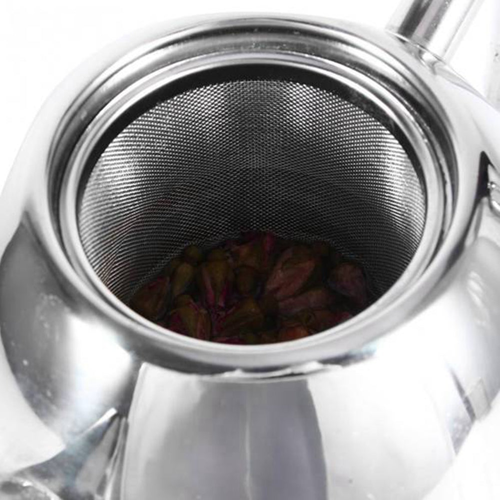 Tea Kettle, Removable Mesh Filter, Polished Finish, Vented Lid