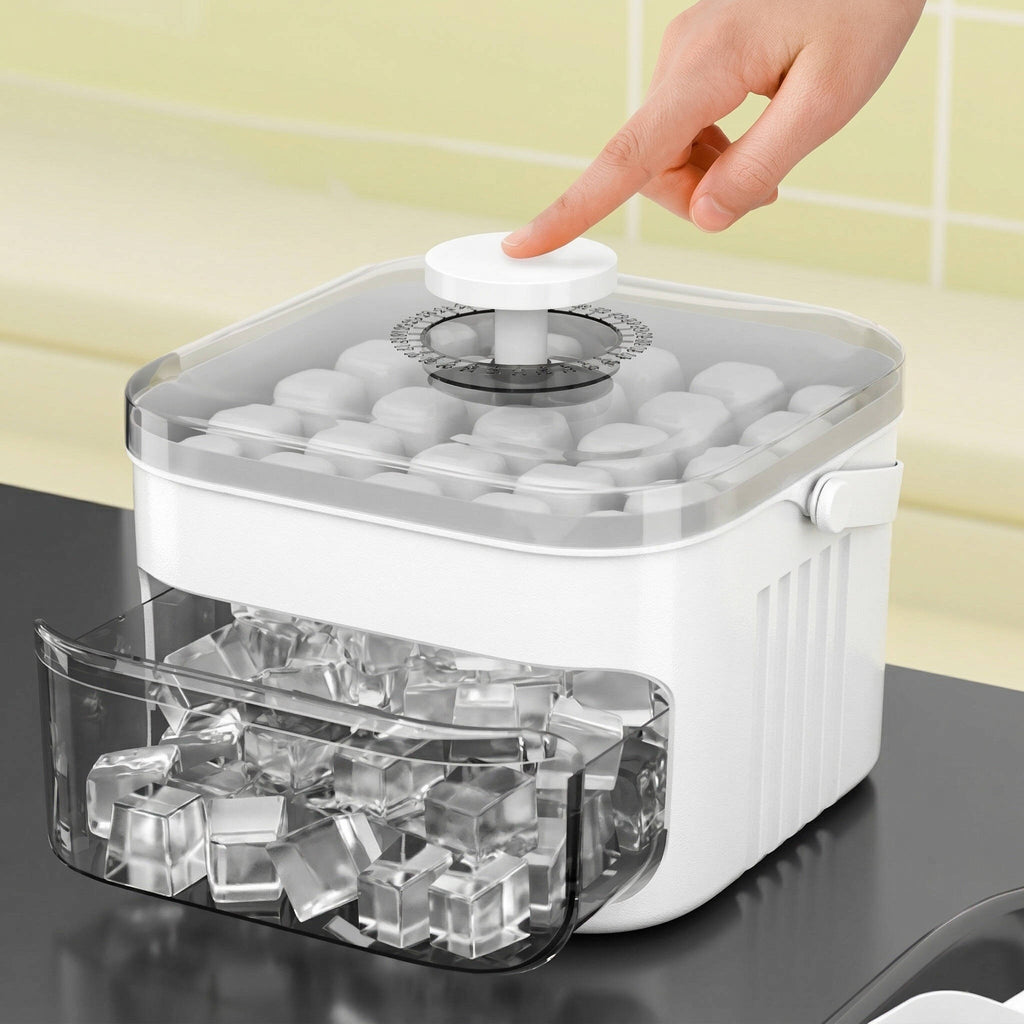 50 Cube Ice Cube Maker Tray - Effortless Ice Production & Easy Release 0