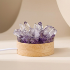Lamp Quartz Tourmaline 30 Level Adjustable Light Crystal Ambient Table Lamp