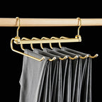 6-Tier Pants Hanger Organizer with 360° Rotating Hook – Space-Saving Aluminum Alloy Design 0