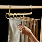 6-Tier Pants Hanger Organizer with 360° Rotating Hook – Space-Saving Aluminum Alloy Design 1