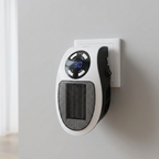Compact Plug-In Space Heater with Digital Temperature Control, Timer and Safety Protection