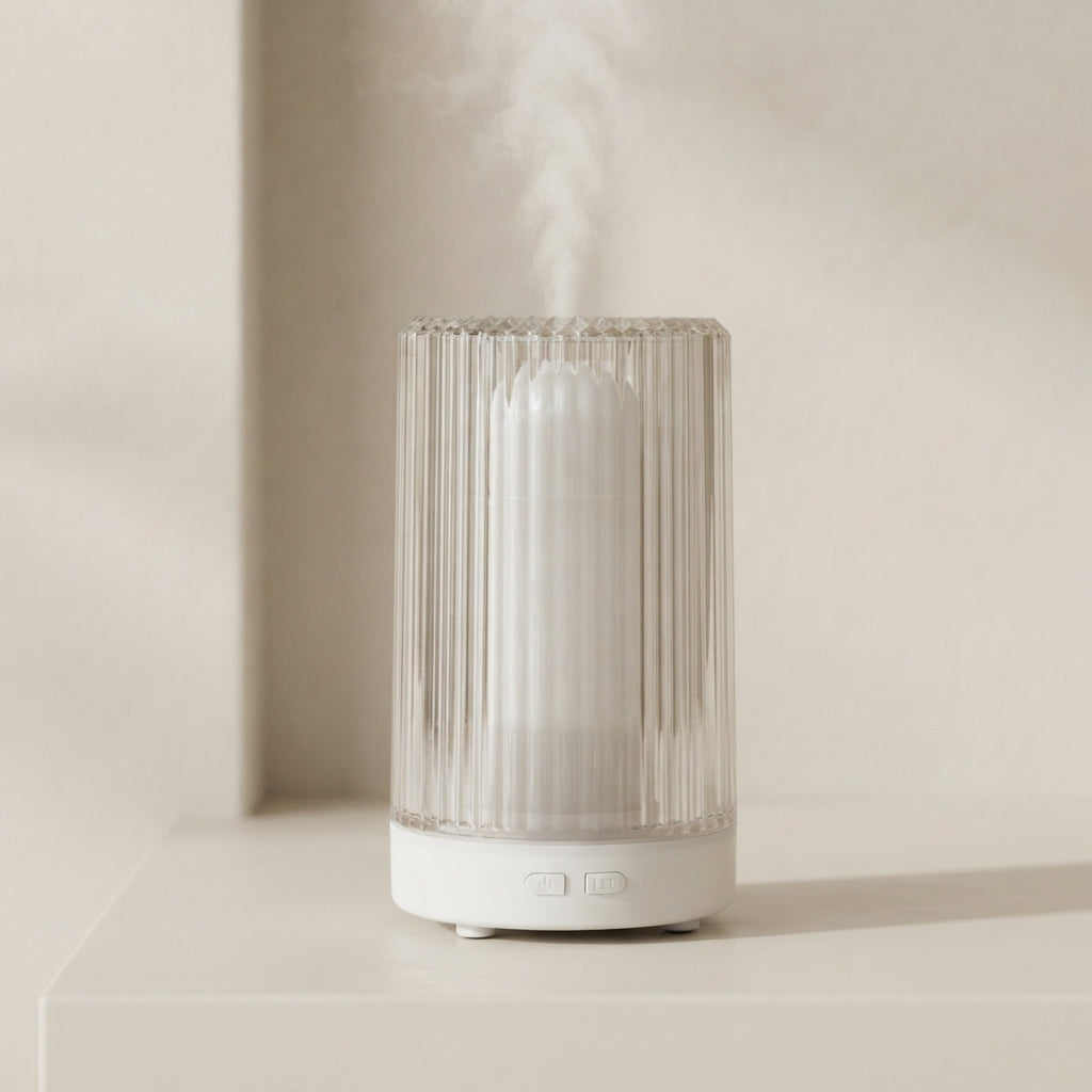 7 Color LED Diffuser USB Aroma Humidifier Clear Plastic Shell 1