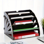 A4 Desk Organizer - 5-Tier Desktop Storage for Stylish Efficiency 0