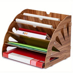 A4 Desk Organizer - 5-Tier Desktop Storage for Stylish Efficiency 1