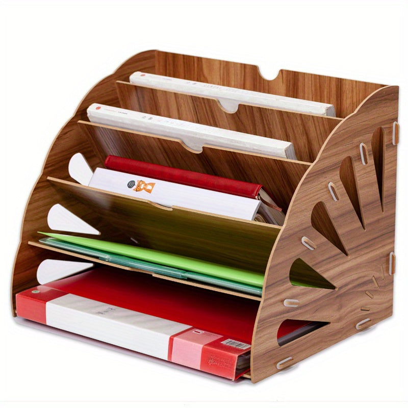 A4 Desk Organizer - 5-Tier Desktop Storage for Stylish Efficiency 1