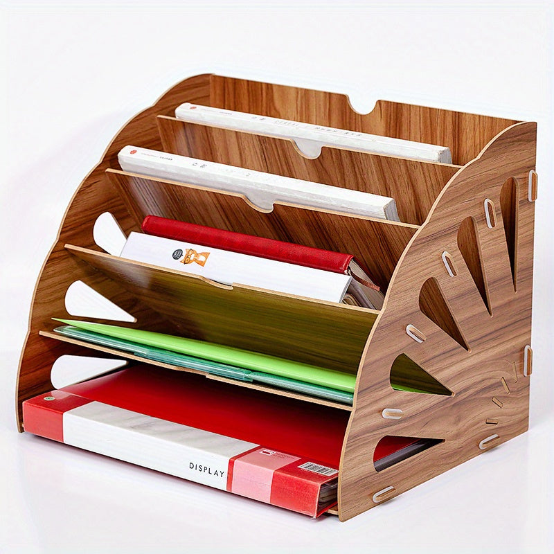 A4 Desk Organizer - 5-Tier Desktop Storage for Stylish Efficiency 2